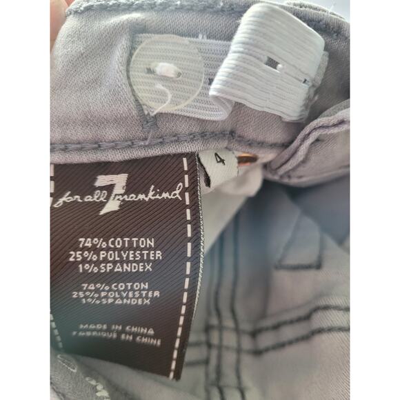 7 For All Mankind Boys Gray Skinny Jeans size 4 Adjustable‎ Waist #8 - Picture 5 of 5